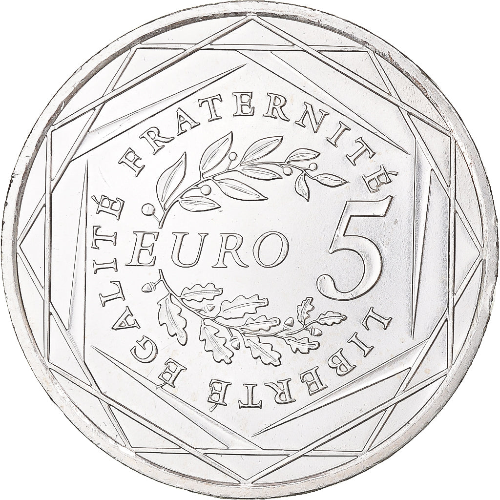 Francja, 5 Euro, 2008, AU(50-53), Srebro, Gadoury:EU287, KM:1534