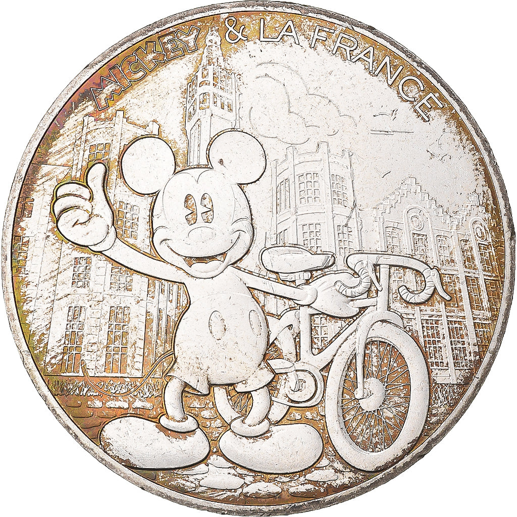 Francia, 10 Euro, 2018, Pessac, MICKEY  - LE ROI DE LA PETITE REINE, BB+