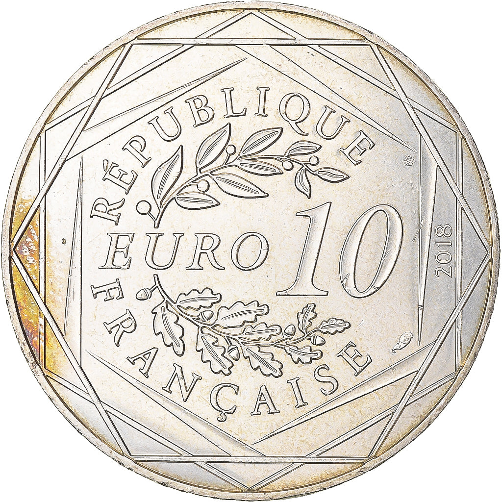 Francia, 10 Euro, 2018, Pessac, MICKEY  - LE ROI DE LA PETITE REINE, BB+