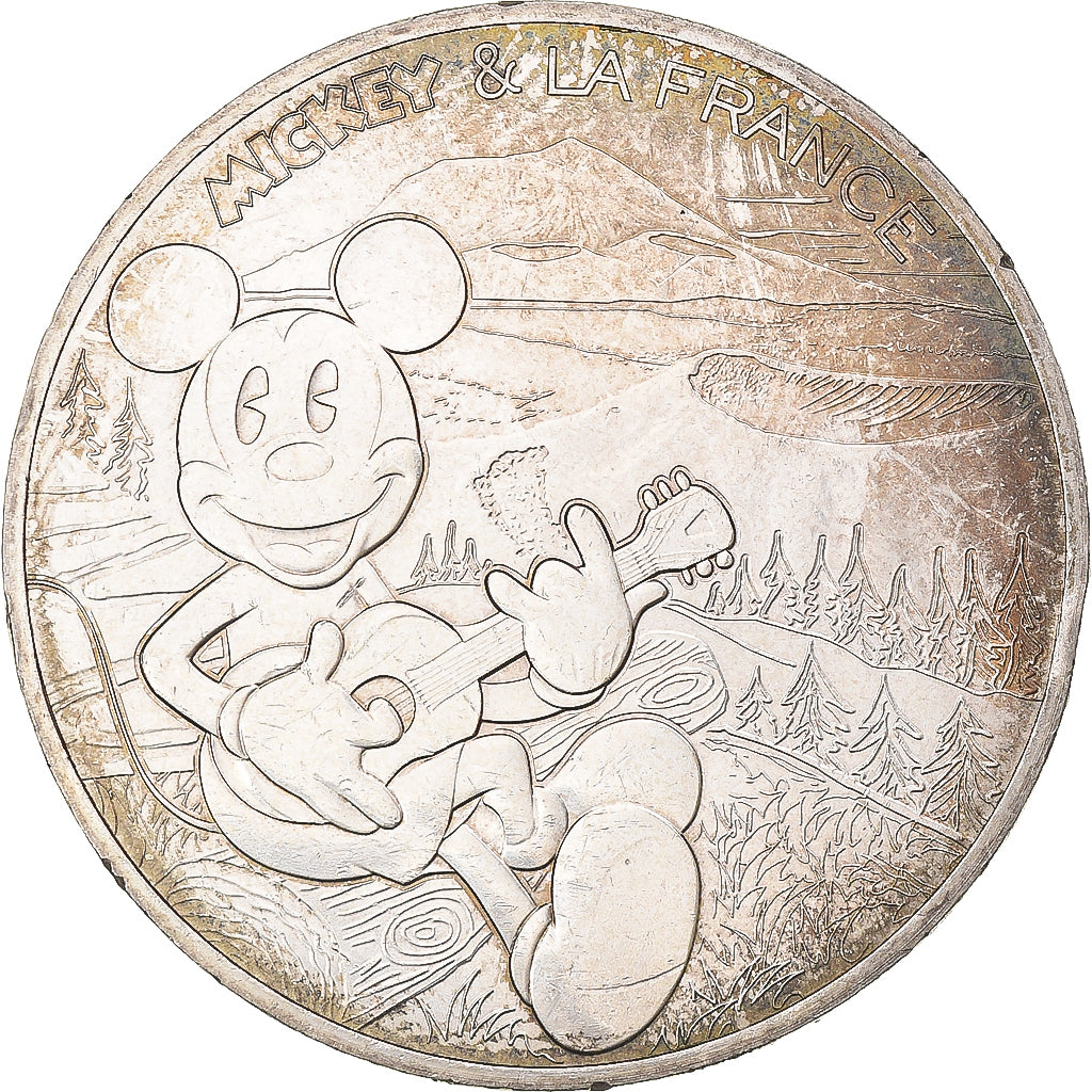 Francia, 10 Euro, 2018, Pessac, MICKEY-  la Provence  rayonnante., BB+, Argento