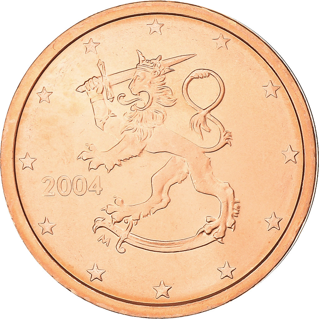 Finlandia, 2 Euro Cent, 2004, FDC, EBC+, Cobre chapado en acero, KM:99