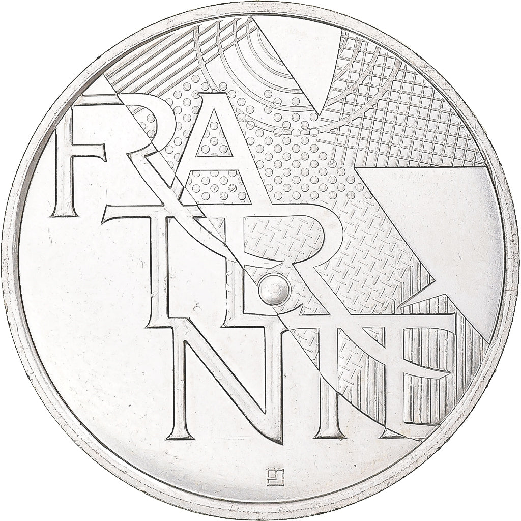 Francia, 5 Euro, 2013, Monnaie de Paris, Fraternité, MBC+, Plata
