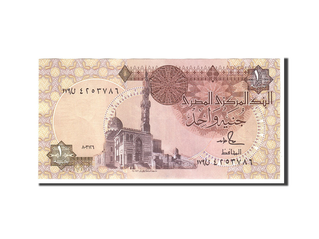 Egypt, 1 Pound, 1982, KM:50b, Undated, AU(55-58)