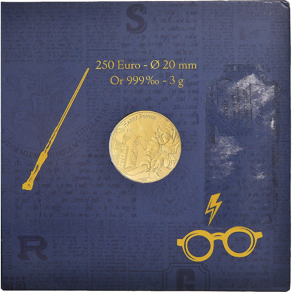 Francia, 250 Euro, 2021, Monnaie de Paris, Harry Potter au Quidditch (1/2).BU