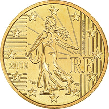 France, 50 Euro Cent, 2009, Paris, BU, MS(65-70), Brass, Gadoury:6a., KM:1412
