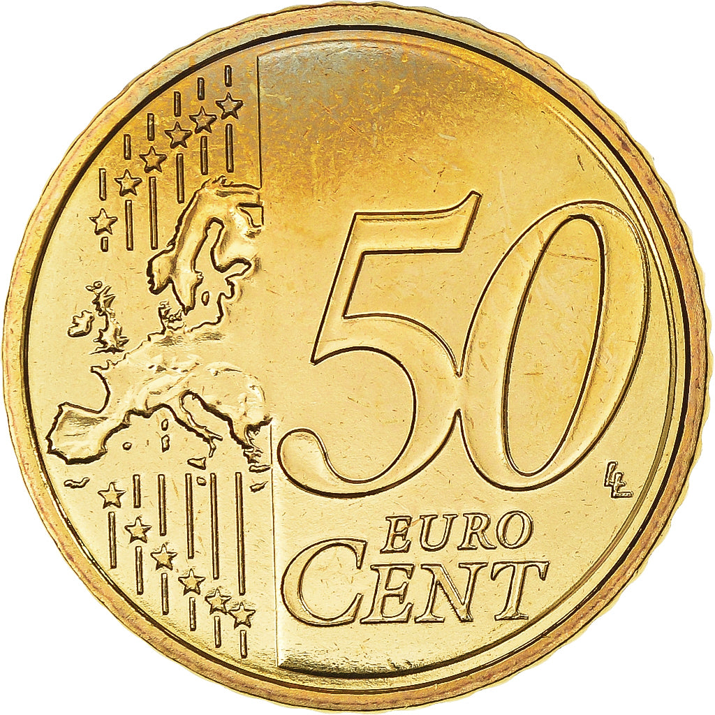 France, 50 Euro Cent, 2009, Paris, BU, MS(65-70), Brass, Gadoury:6a., KM:1412