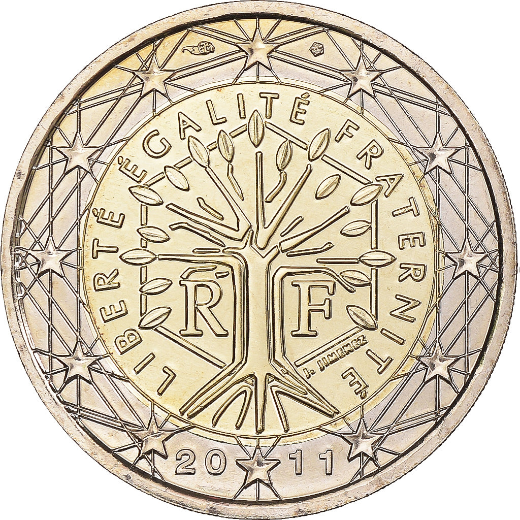 Frankrijk, 2 Euro, 2011, Paris, BU, FDC, Bi-Metallic, KM:1414