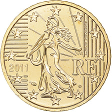 France, 50 Euro Cent, 2011, Paris, BU, MS(65-70), Brass, Gadoury:6a., KM:1412