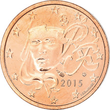 France, 2 Euro Cent, 2015, BU, MS(65-70), Copper Plated Steel