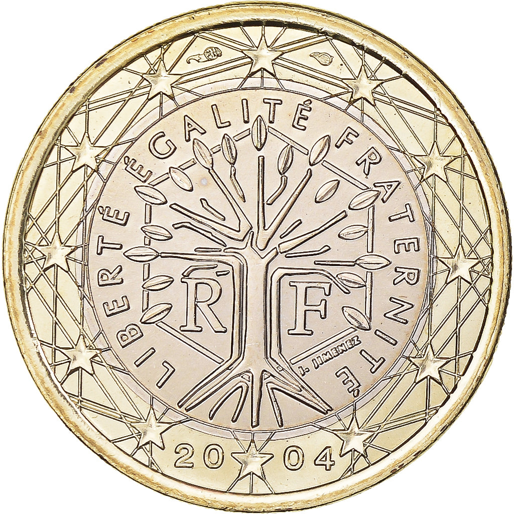 Francia, Euro, 2004, Paris, BU, FDC, Bi-metallico, KM:1288