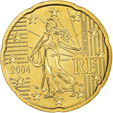 Frankreich, 20 Euro Cent, 2004, Paris, BU, STGL, Messing, Gadoury:5., KM:1286