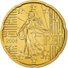 France, 20 Euro Cent, 2004, Paris, BU, MS(65-70), Brass, Gadoury:5., KM:1286