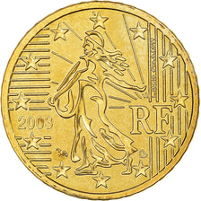 France, 50 Euro Cent, 2003, Paris, BU, MS(65-70), Brass, KM:1287