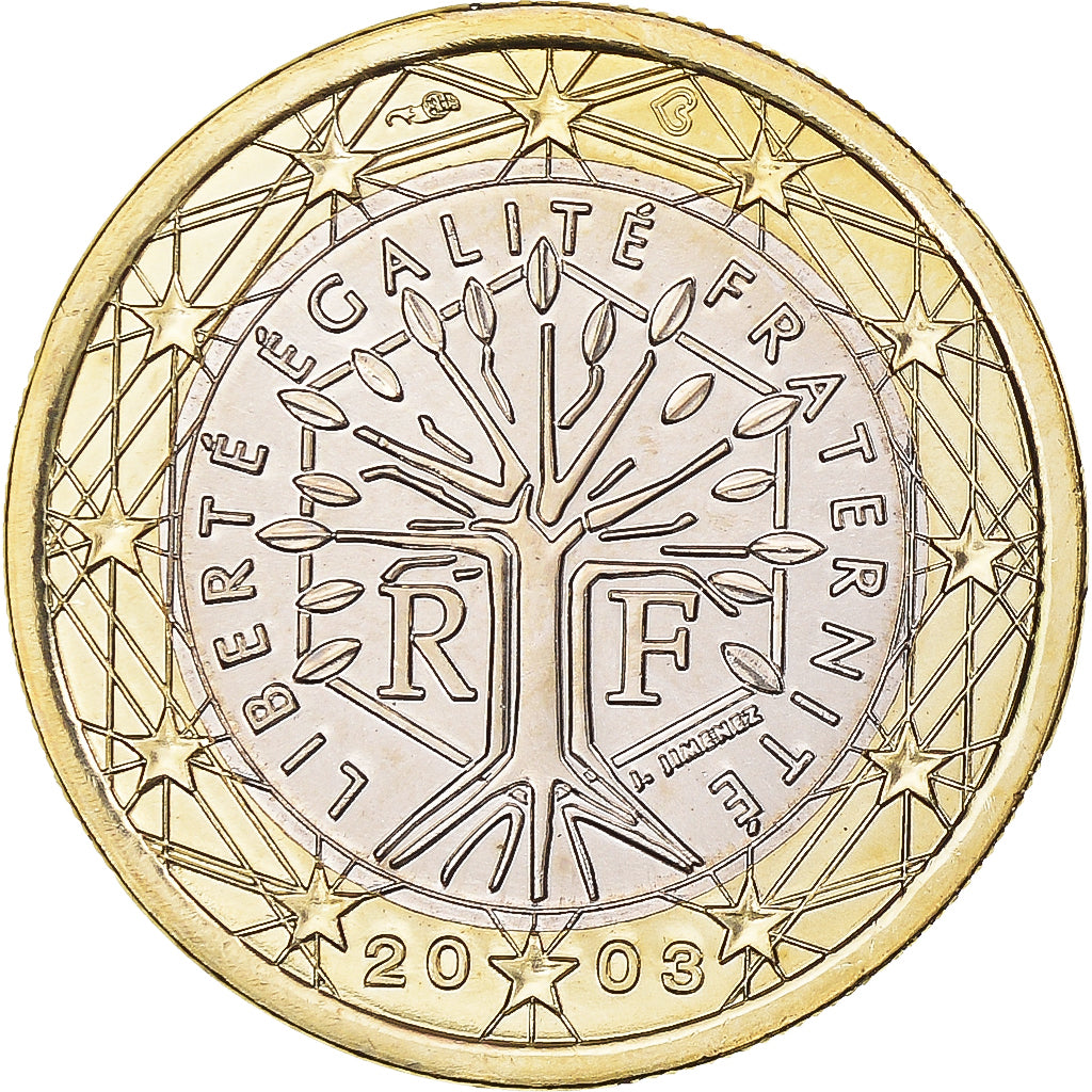 Frankrijk, Euro, 2003, Paris, BU, FDC, Bi-Metallic, KM:1288