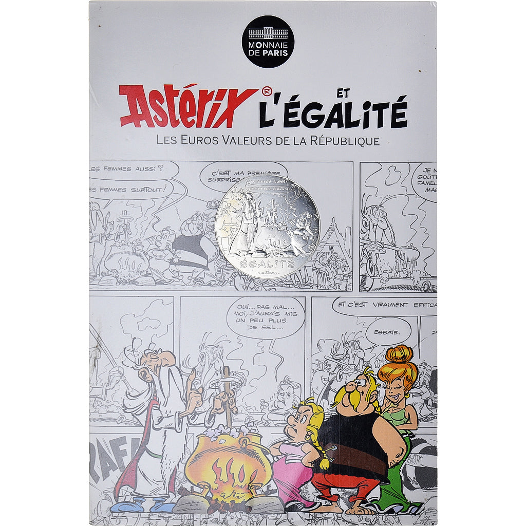 France, 10 Euro, Astérix Égalité (Le devin - Panoramix), 2015, Paris, B.D