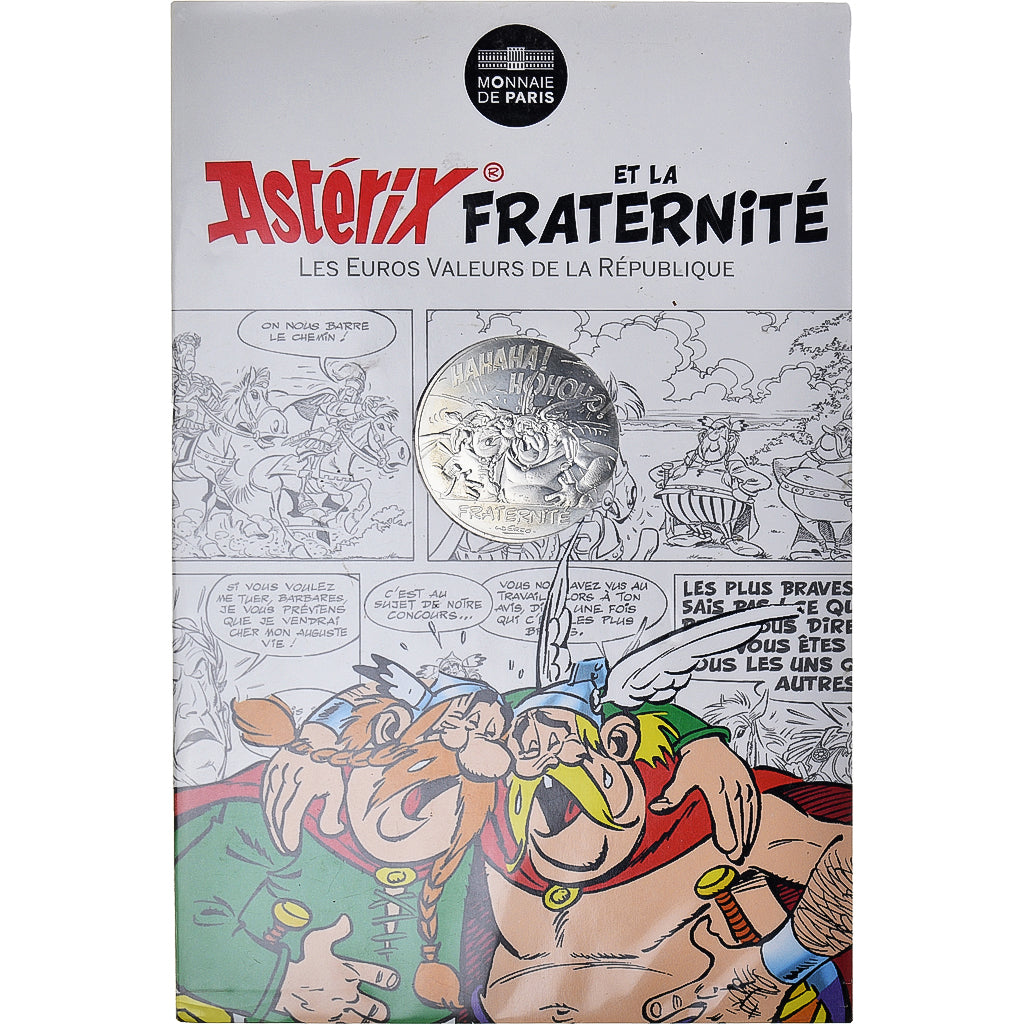 France, 10 Euro, Astérix - Fraternité - Chez les Belges, 2015, Paris, B.D