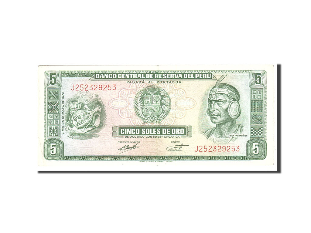 Peru, 5 Soles De Oro, 1973, KM:99c, 1973-05-24, UNC(65-70)