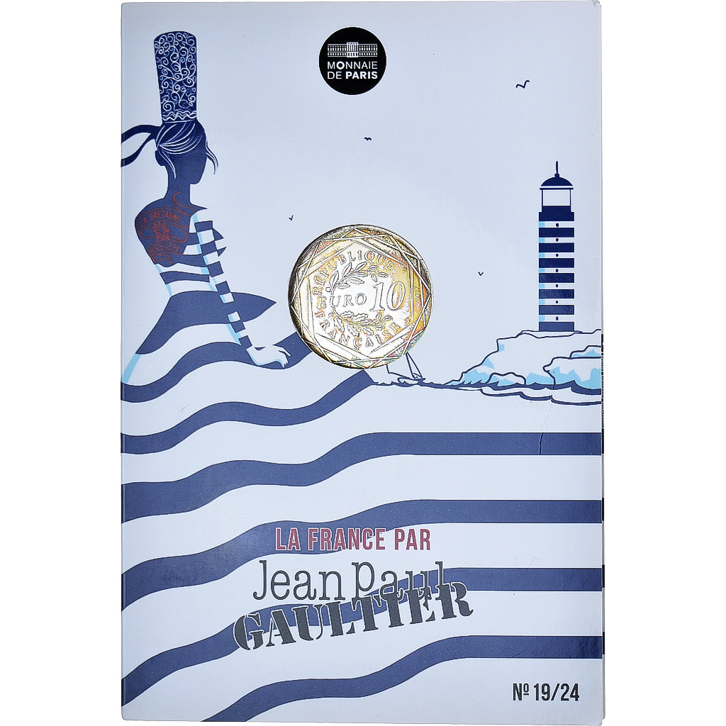 Frankreich, Monnaie de Paris, 10 Euro, Jean-Paul Gaultier (La Bretagne pêchue)