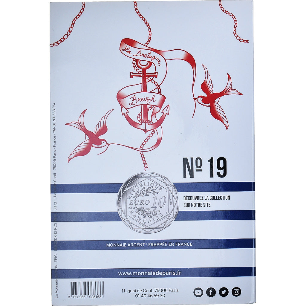 Frankreich, Monnaie de Paris, 10 Euro, Jean-Paul Gaultier (La Bretagne pêchue)