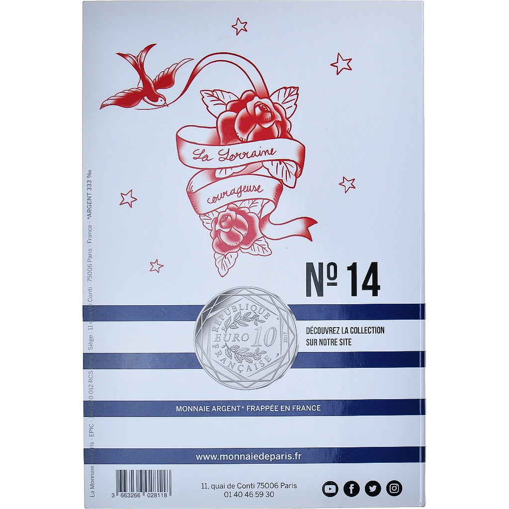 Frankreich, Monnaie de Paris, 10 Euro, Jean-Paul Gaultier (La Lorraine