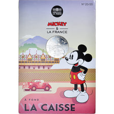 França, 10 Euro, 2018, Monnaie de Paris, Mickey À fond la caisse.n°20/20.