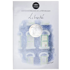 France, Monnaie de Paris, 10 Euro, Liberté Hiver Sempé, 2014, Paris, FDC