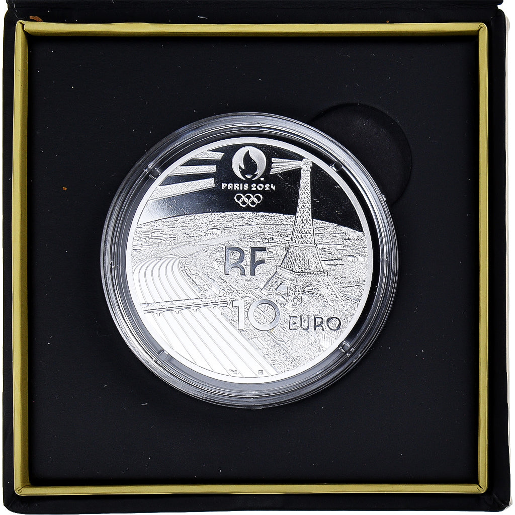 Frankreich, 10 Euro, 2021, Monnaie de Paris, JO 2024 Paris Judo.BE, STGL, Silber