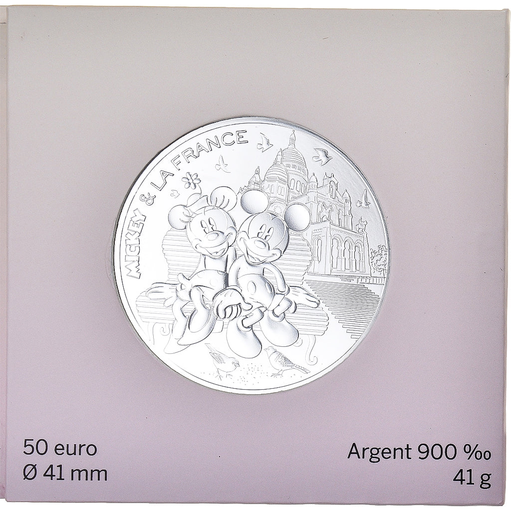 França, Monnaie de Paris, 50 Euro, Mickey (Montmartre), 2018, Paris, Mickey