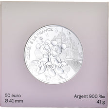 França, Monnaie de Paris, 50 Euro, Mickey (Montmartre), 2018, Paris, Mickey