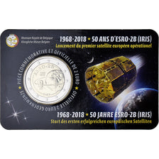 Belgium, 2 Euro, Satellite ESRO-2B, 2018, Utrecht, MS(65-70), Bi-Metallic