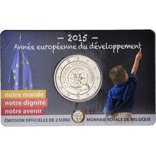 Belgium, 2 Euro, European Year for Development, 2015, Dutch Text, MS(65-70)