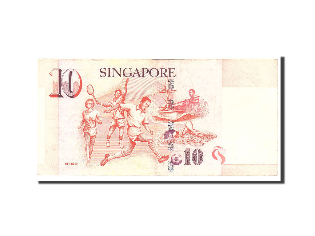 Singapore, 10 Dollars, 1999, KM:40, Undated, EF(40-45)
