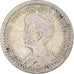 Moneda, Países Bajos, Wilhelmina I, 10 Cents, 1911, BC+, Plata, KM:145