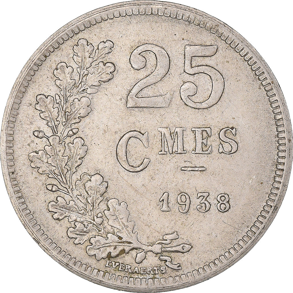 Monnaie, Luxembourg, Charlotte, 25 Centimes, 1938, SPL, Cupro-nickel, KM:42a.1
