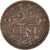Moneta, Paesi Bassi, Wilhelmina I, 2-1/2 Cent, 1918, MB+, Bronzo, KM:150
