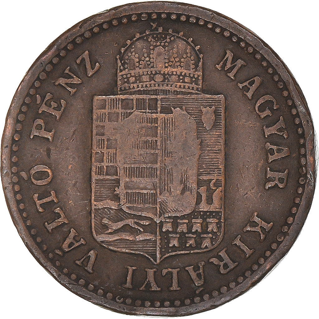 Coin, Hungary, Franz Joseph I, Krajczar, 1887, Kremnitz, EF(40-45), Copper