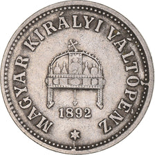 Münze, Ungarn, Franz Joseph I, 10 Filler, 1892, Kormoczbanya, SS, Nickel