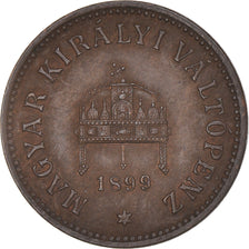 Monnaie, Hongrie, Franz Joseph I, 2 Filler, 1899, Kormoczbanya, TTB, Bronze