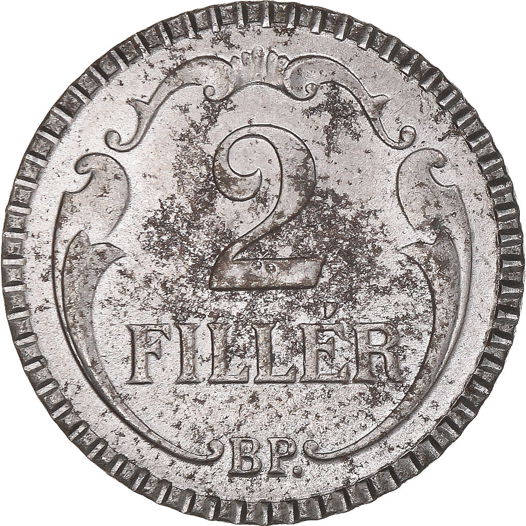 Moeda, Hungria, 2 Filler, 1940, Budapest, VF(30-35), Aço, KM:518.1