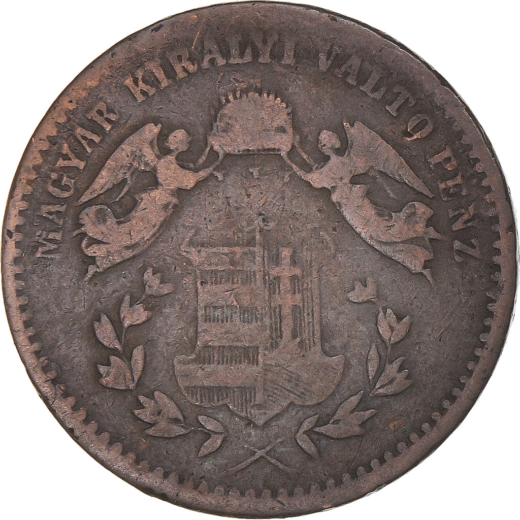 Coin, Hungary, Franz Joseph I, Krajczar, 1868, Kremnitz, EF(40-45), Copper