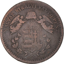 Coin, Hungary, Franz Joseph I, Krajczar, 1868, Kremnitz, EF(40-45), Copper