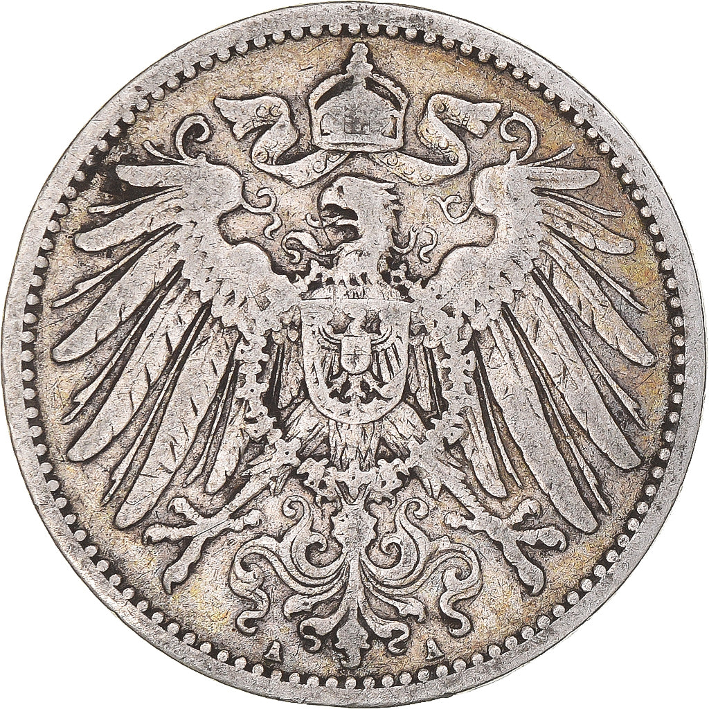 Coin, GERMANY - EMPIRE, Wilhelm II, Mark, 1898, Berlin, VF(20-25), Silver, KM:14