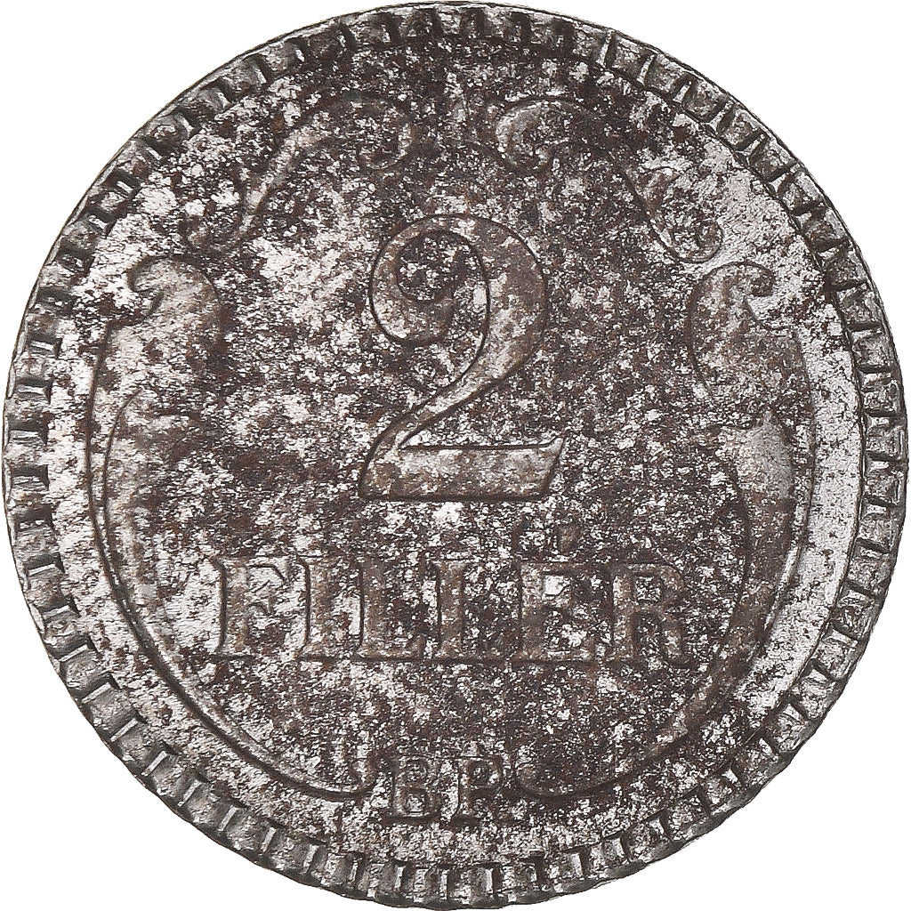 Moeda, Hungria, 2 Filler, 1940, Budapest, VF(20-25), Aço, KM:518.1