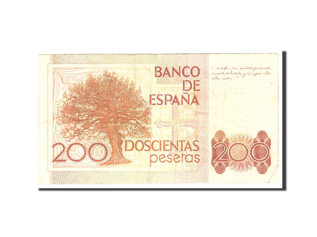 Banconote, Spagna, 200 Pesetas, 1980, KM:156, 1980-09-16, MB