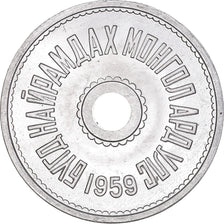 Coin, Mongolia, 5 Mongo, 1959, AU(55-58), Aluminum, KM:23