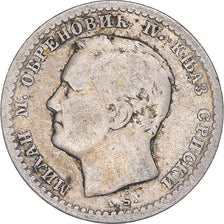Coin, Serbia, Milan I, 50 Para, 1875, VF(30-35), Silver, KM:4