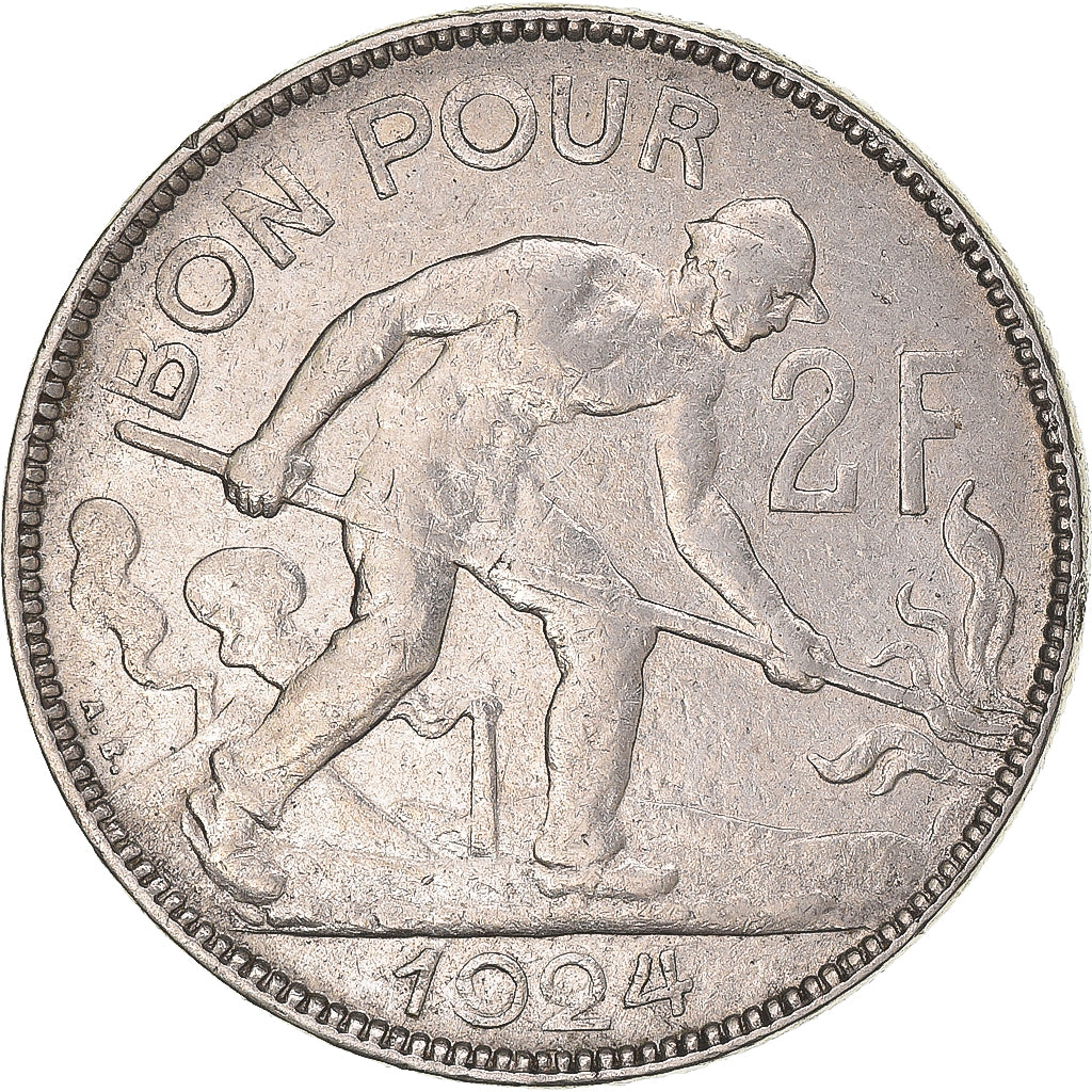Monnaie, Luxembourg, Charlotte, 2 Francs, 1924, TTB, Nickel, KM:36