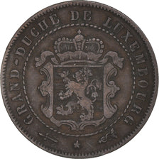 Coin, Luxembourg, William III, 2-1/2 Centimes, 1854, Utrecht, EF(40-45), Bronze