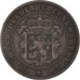 Munten, Luxemburg, William III, 2-1/2 Centimes, 1854, Utrecht, ZF, Bronzen