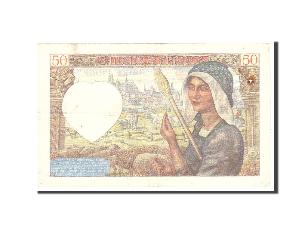 France, 50 Francs, 1941, 1941-01-23, KM:93, TB+, Fayette:19.5